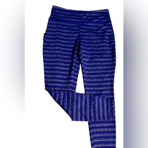 2/$15 🌸 Vogo Athletica Leggings SZ Large L Boho Purple Space Dye Stripe